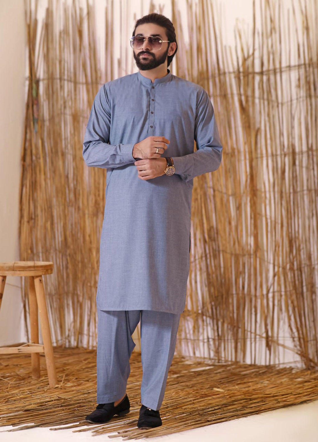 The Great Master (TGM) Blended Formal Men Shalwar Kameez -  TGM21KS Tiffany