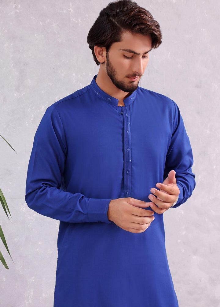 The Great Master (TGM) Wash N Wear Formal Men Kurta Pajama -  TGM22MN-4 Blue Copper
