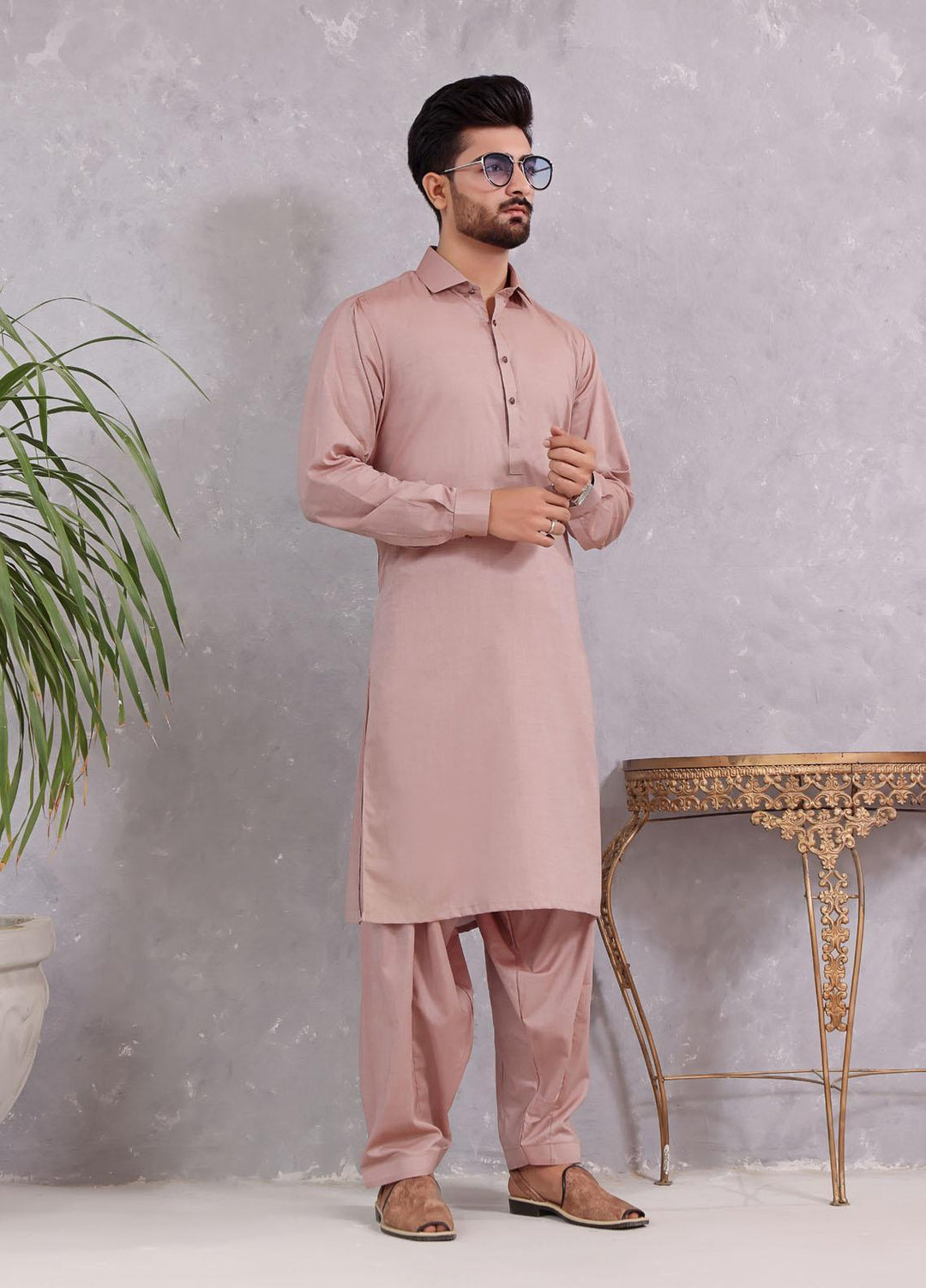 The Great Master (TGM) Cotton Formal Men Kameez Shalwar -  TGM22MN-4 Chesterfield