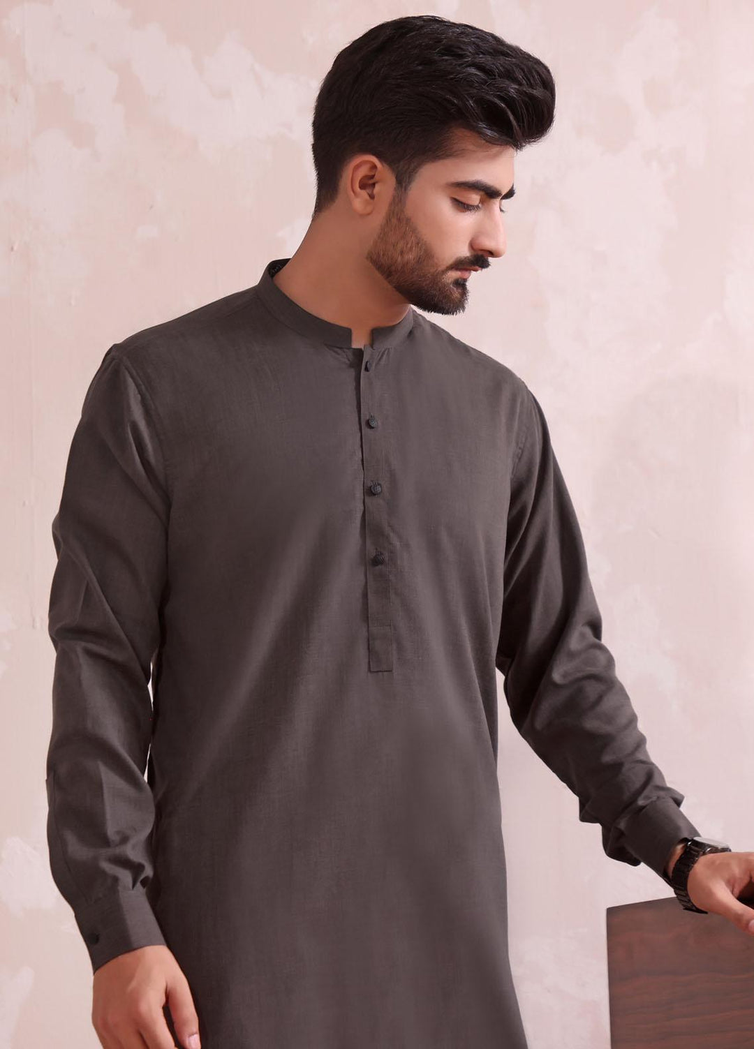 The Great Master (TGM) Wash N Wear Formal Men Kurta Pajama -  TGM22MN-4 Malaysia Grey D-16