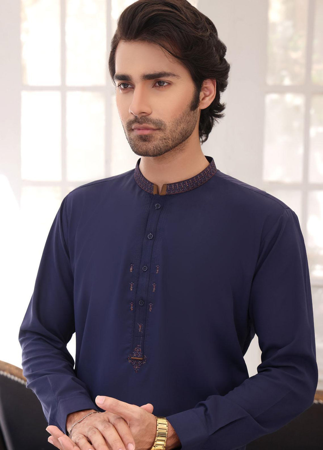 The Great Master (TGM) Wash N Wear Formal Kameez Shalwar for Men -  TGM22MFS Scotch Blue
