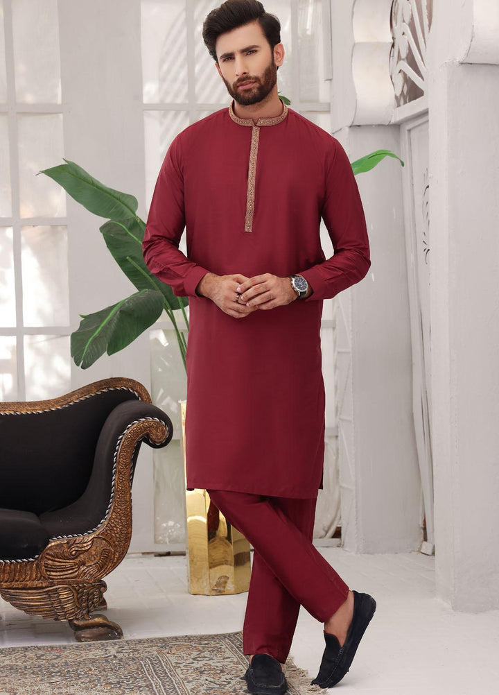 The Great Master (TGM) Cotton Formal Kurta Pajama for Men -  TGM22MFS Red Beast