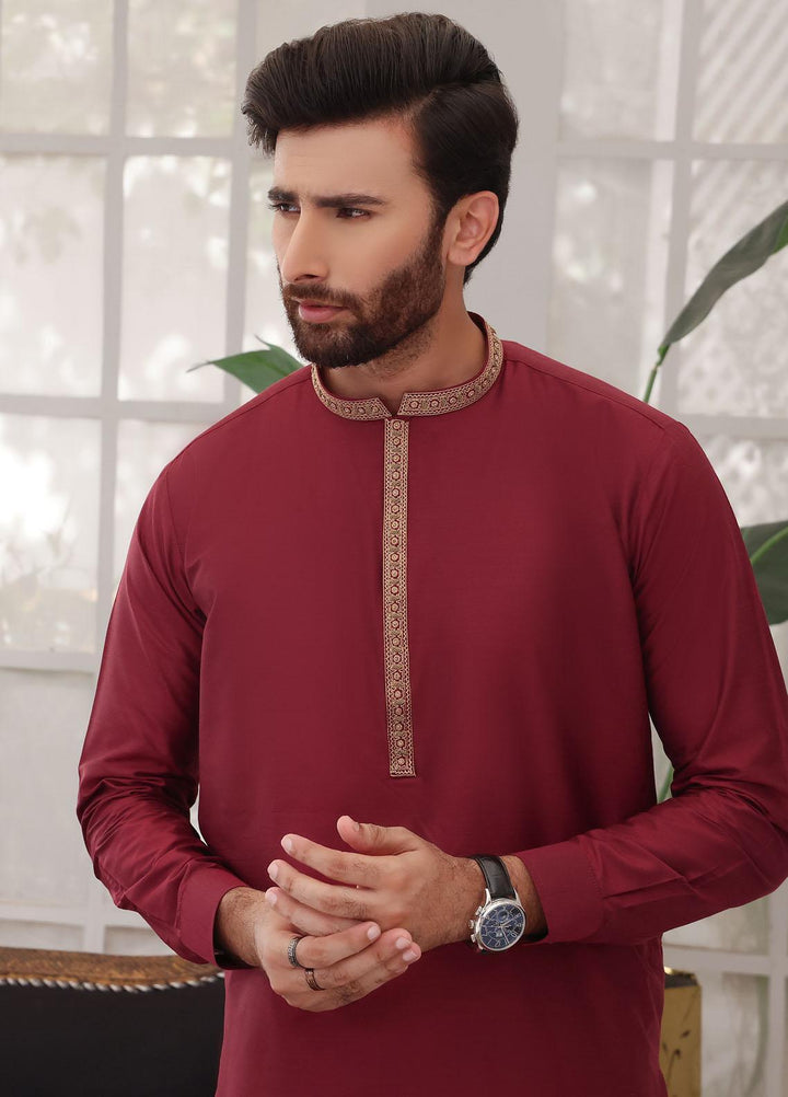 The Great Master (TGM) Cotton Formal Kurta Pajama for Men -  TGM22MFS Red Beast