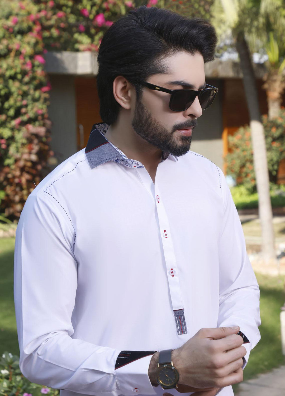 The Great Master (TGM) Cotton Formal Shalwar Kameez for Men -  TGM22MS-2 Paris White