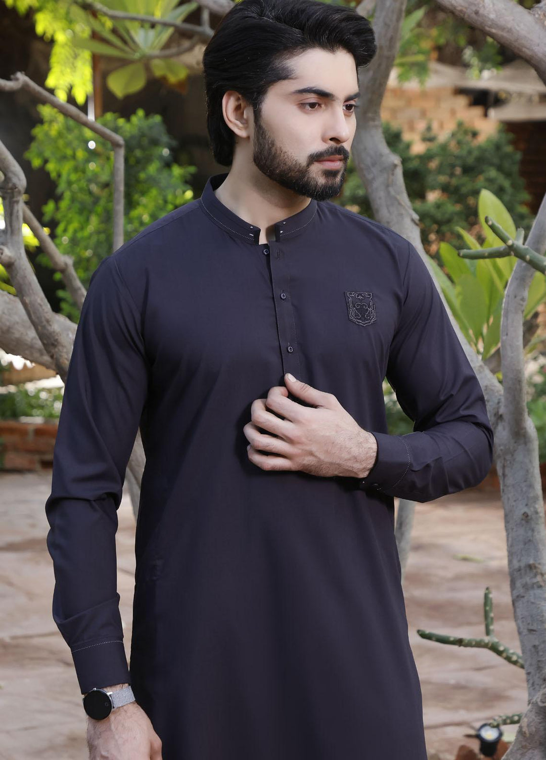 The Great Master (TGM) Wash N Wear Formal Men Shalwar Kameez -  TGM22MS Gunmetal