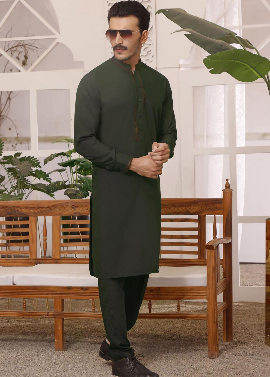 The Great Master (TGM) Wash N Wear Formal Men Shalwar Kameez -  TGM22MS-3 Spring Frog