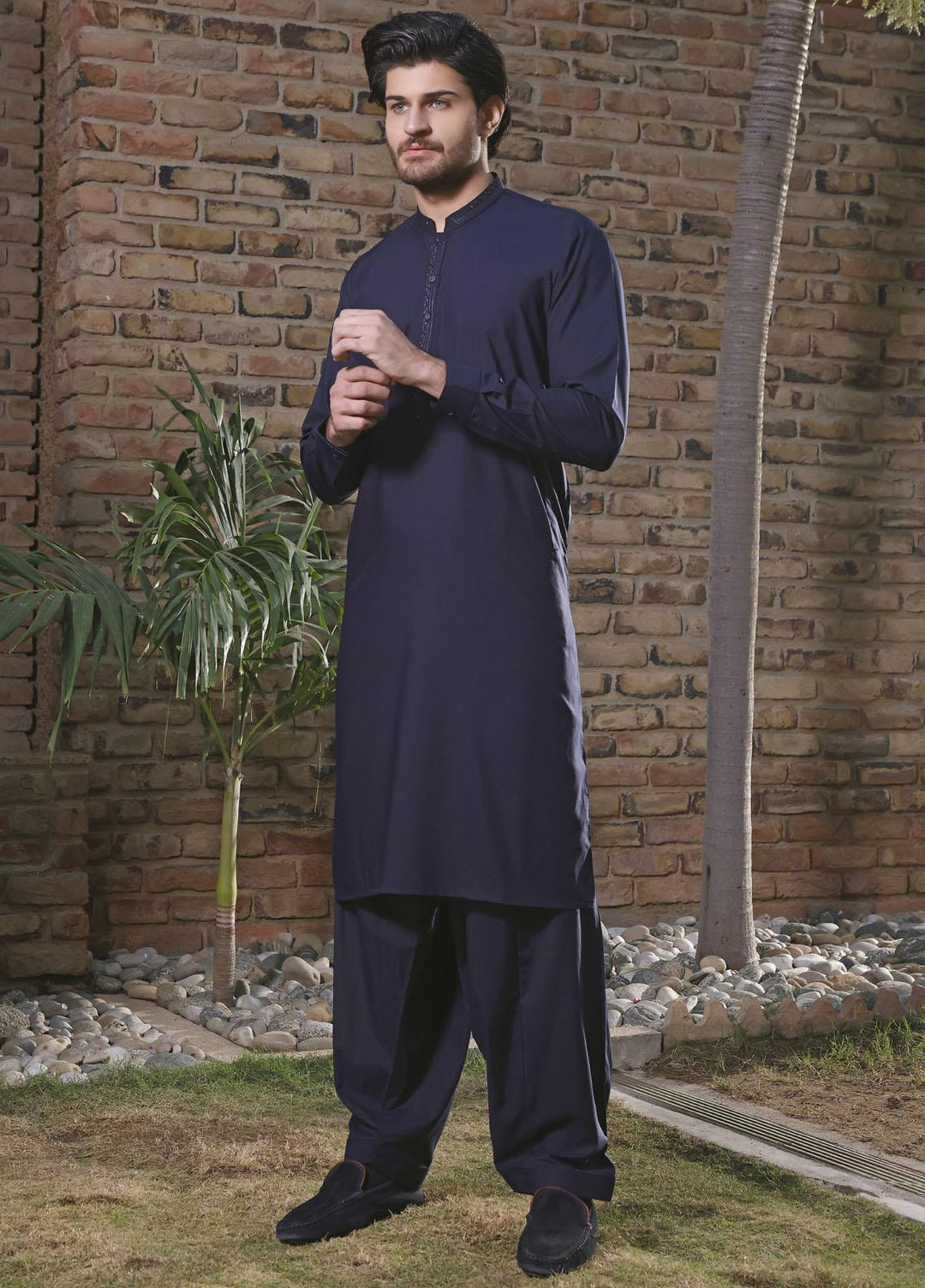 The Great Master (TGM) Wash N Wear Formal Shalwar Kameez for Men -  TGM22MS-3 Pacific Blue
