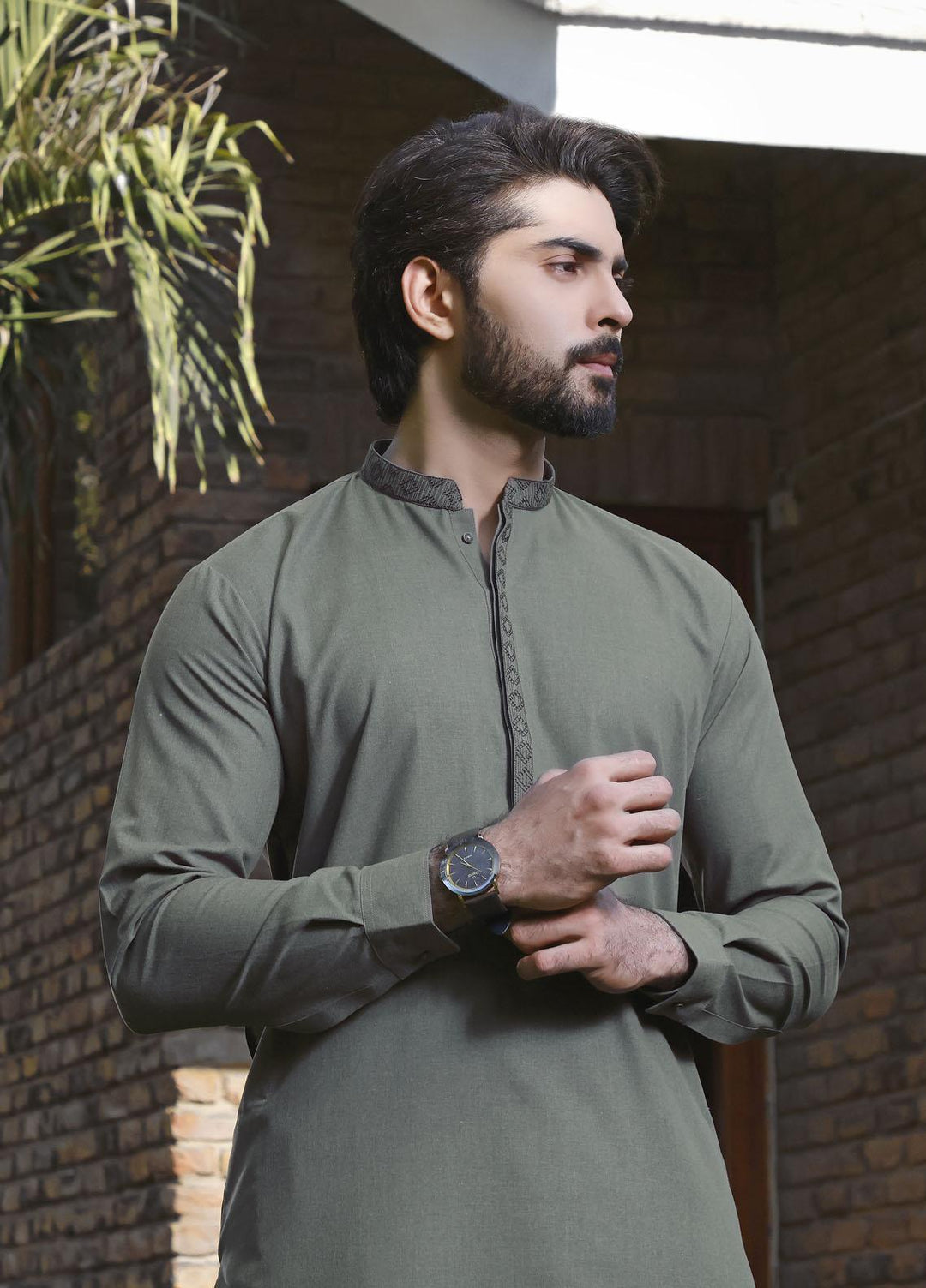 The Great Master (TGM) Wash N Wear Formal Shalwar Kameez for Men -  TGM22MKS Spring Green