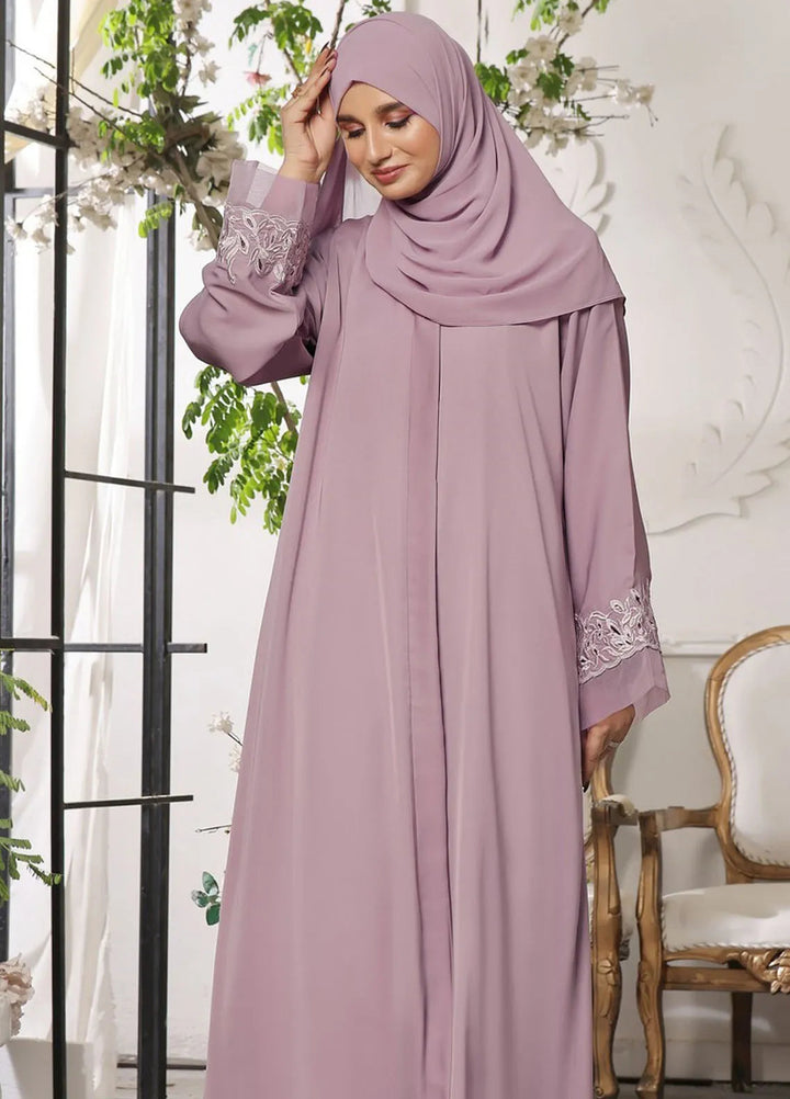 TGM Pret Embroidered Nidha Abaya Blossom Grace