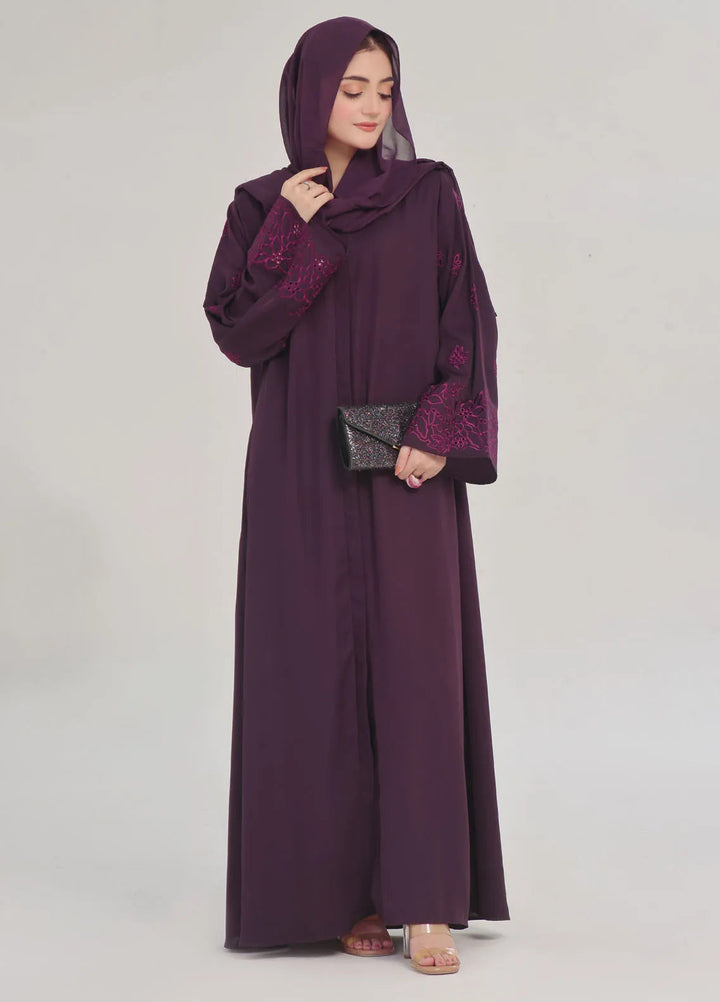 TGM Pret Embroidered Nidha Abaya Zaaminah
