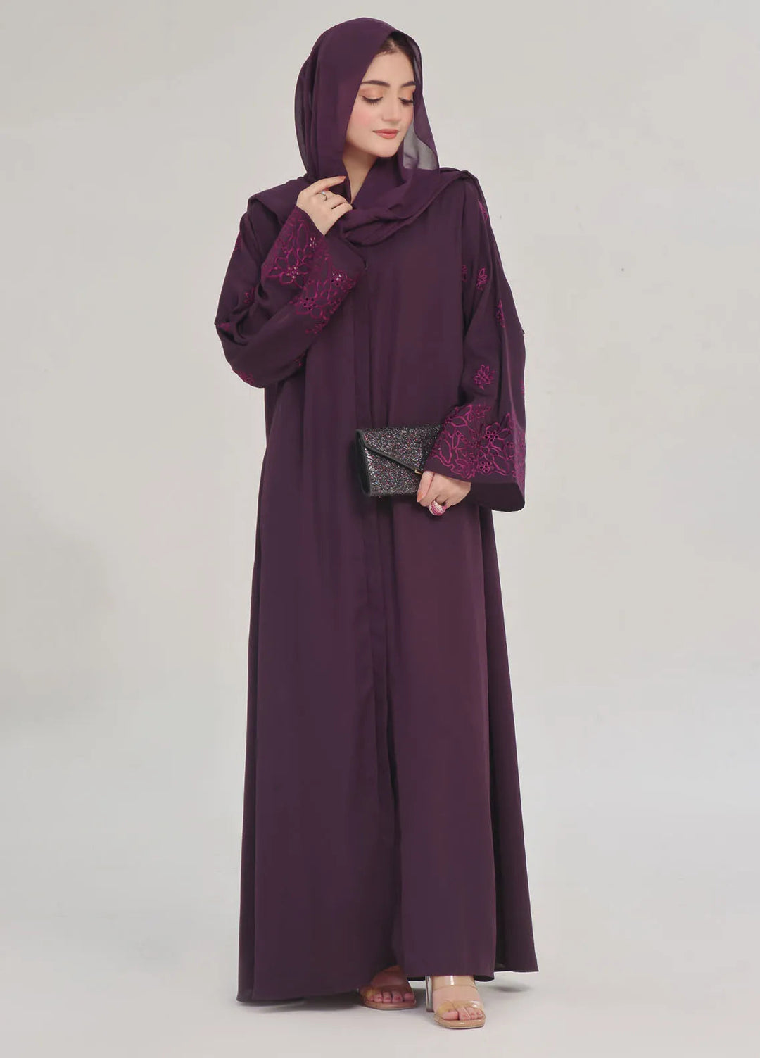 TGM Pret Embroidered Nidha Abaya Zaaminah