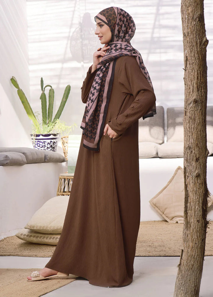 TGM Pret Plain Cypress Abaya Barkha