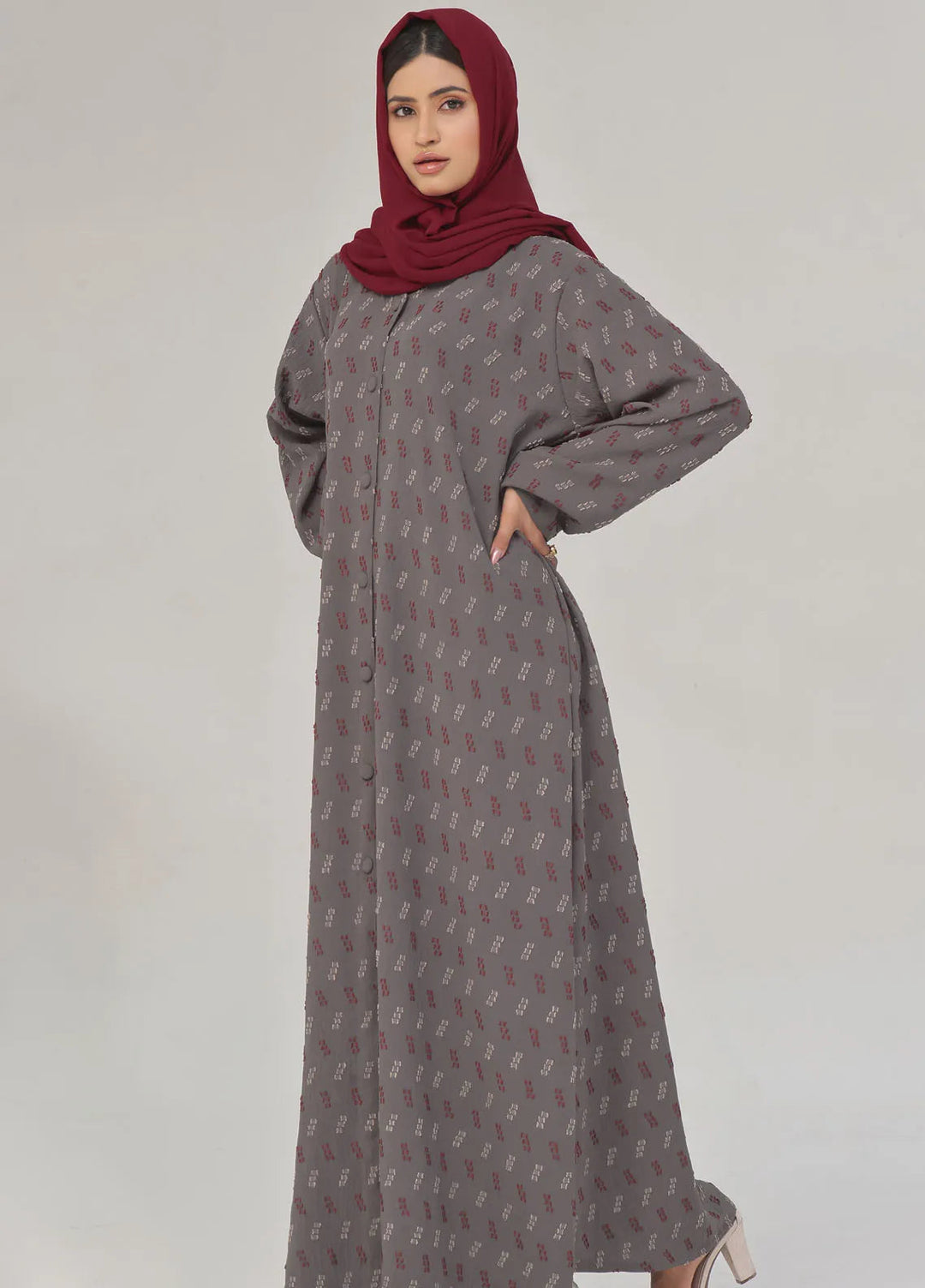 TGM Pret Plain Cypress Abaya Pashmina