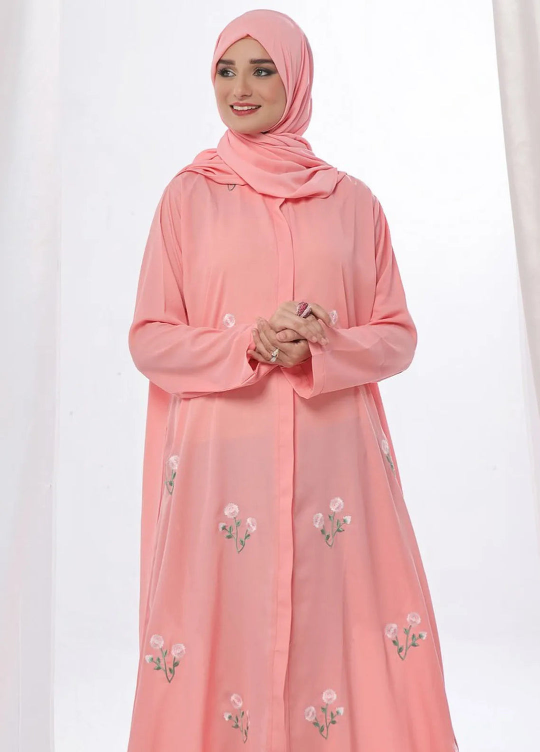 TGM Pret Plain Georgette Abaya Ravina