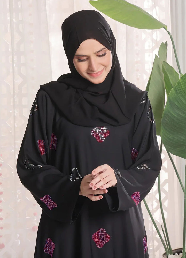 TGM Pret Stone Work Nidha Abaya Muneeza