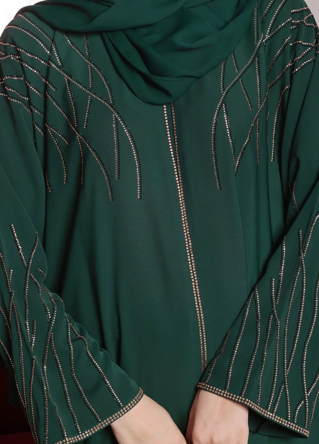 TGM Pret Stone Work Nidha Abaya Sajida