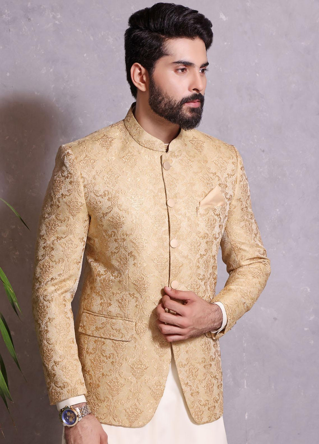The Great Master (TGM) Banarsi Festive Prince Coat for Men -  TGM22PC Prince Coat - 3