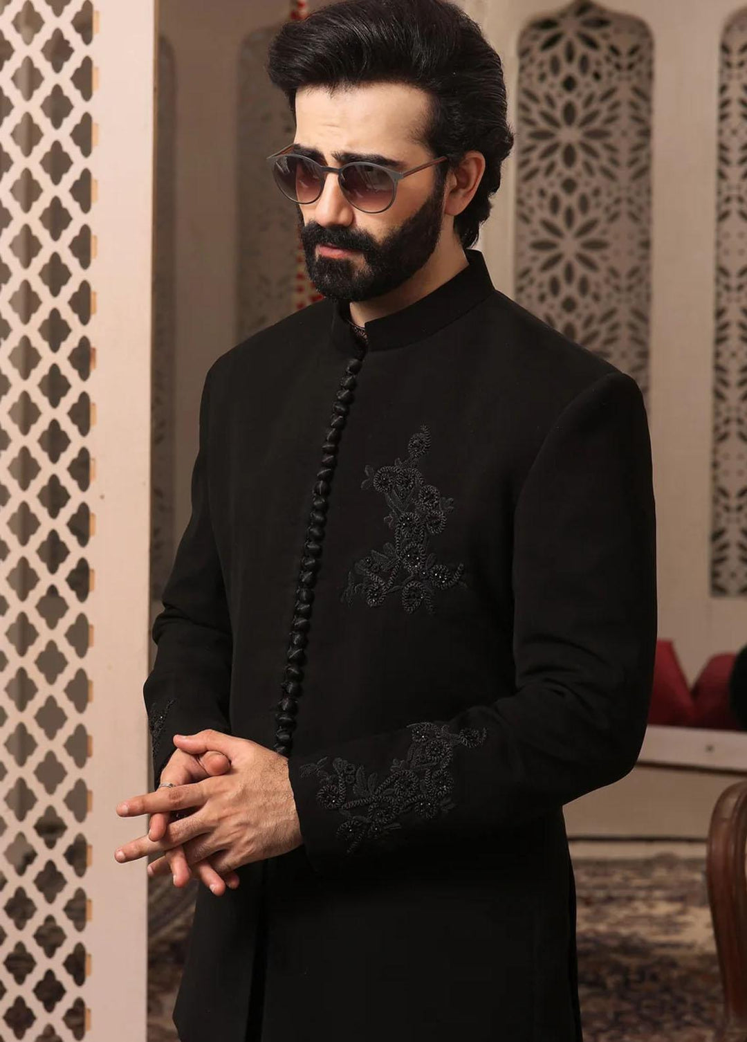 The Great Master (TGM)  Embroidered Men Prince Coat -  Prince Coat 71