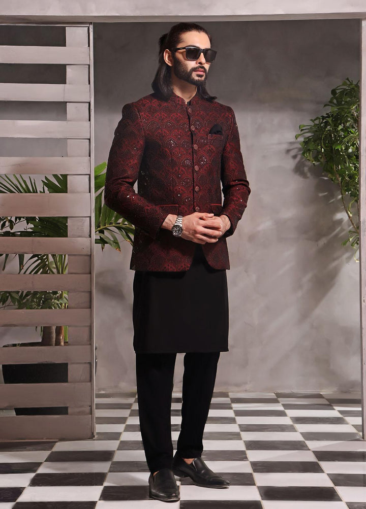 The Great Master (TGM) Jamawar Formal Prince Coat for Men -  Prince Coat 78