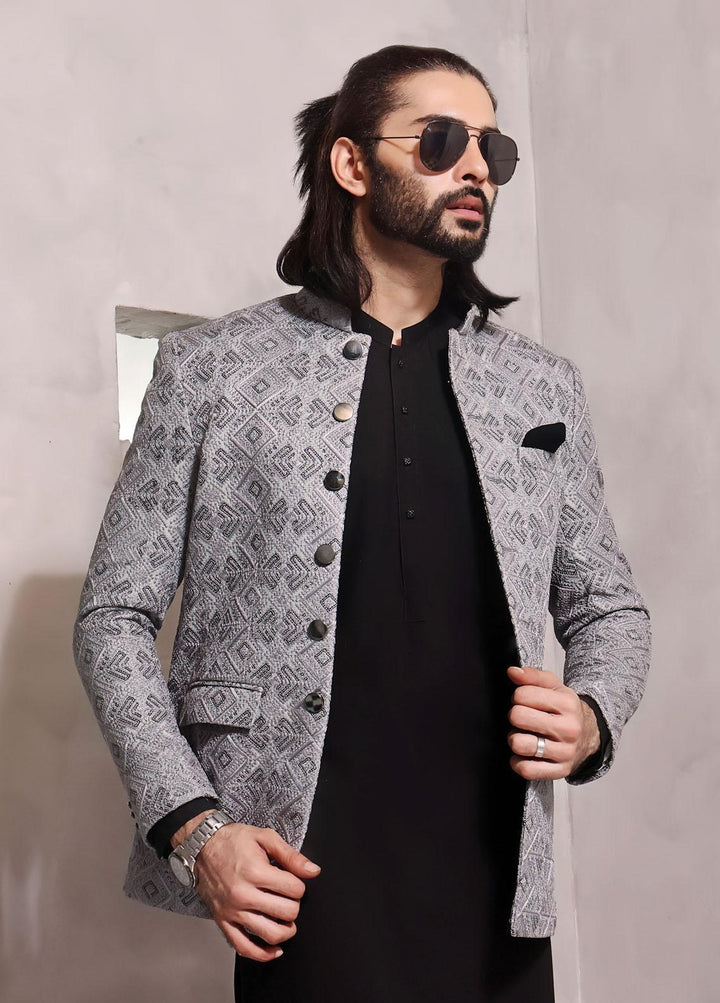 The Great Master (TGM) Raw silk Formal Prince Coat for Men -  Prince Coat 80