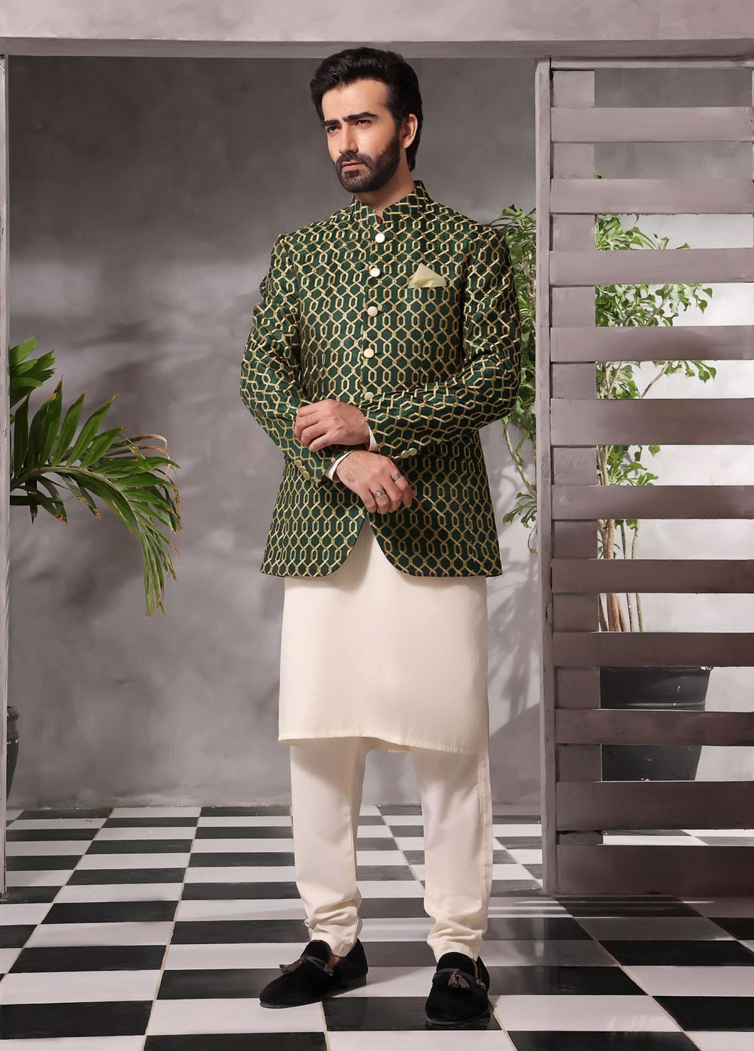 The Great Master (TGM) Jamawar Formal Men Prince Coat -  Prince Coat 85