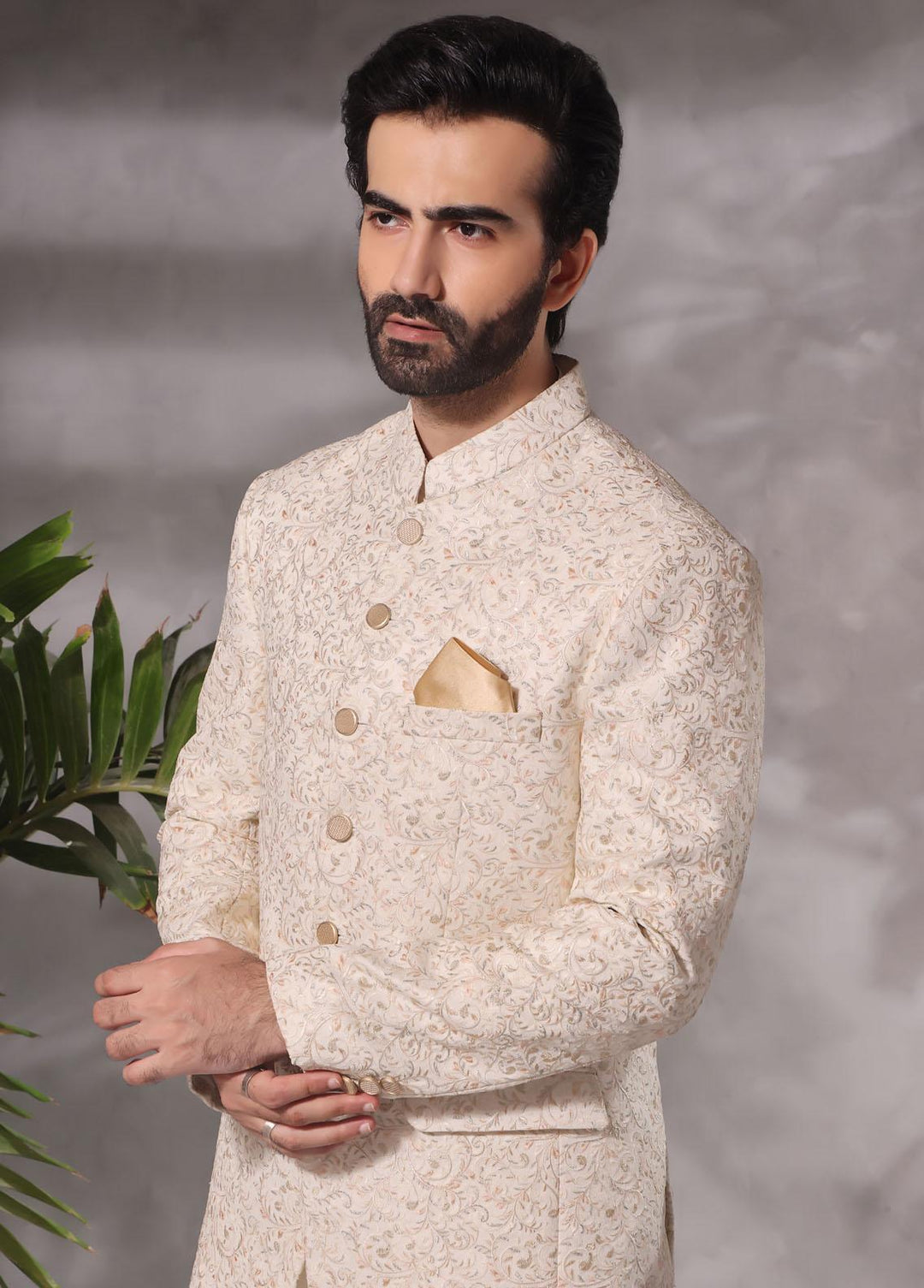 The Great Master (TGM) Jamawar Formal Prince Coat for Men -  Prince Coat 86