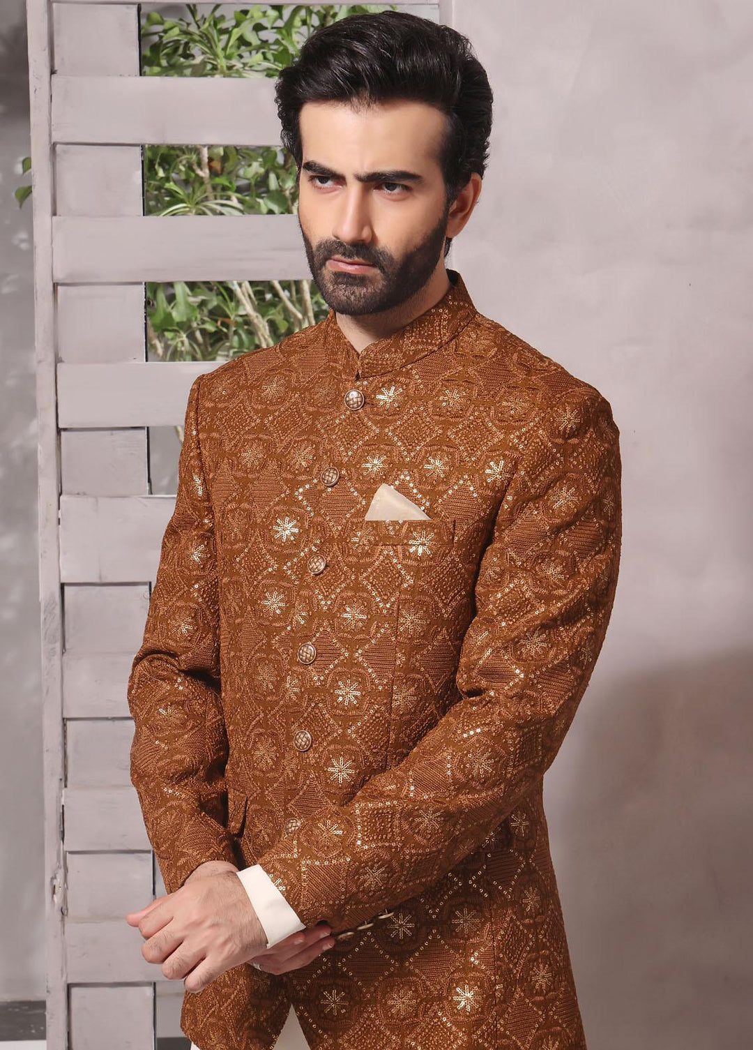 The Great Master (TGM) Raw silk Formal Men Prince Coat -  Prince Coat 87