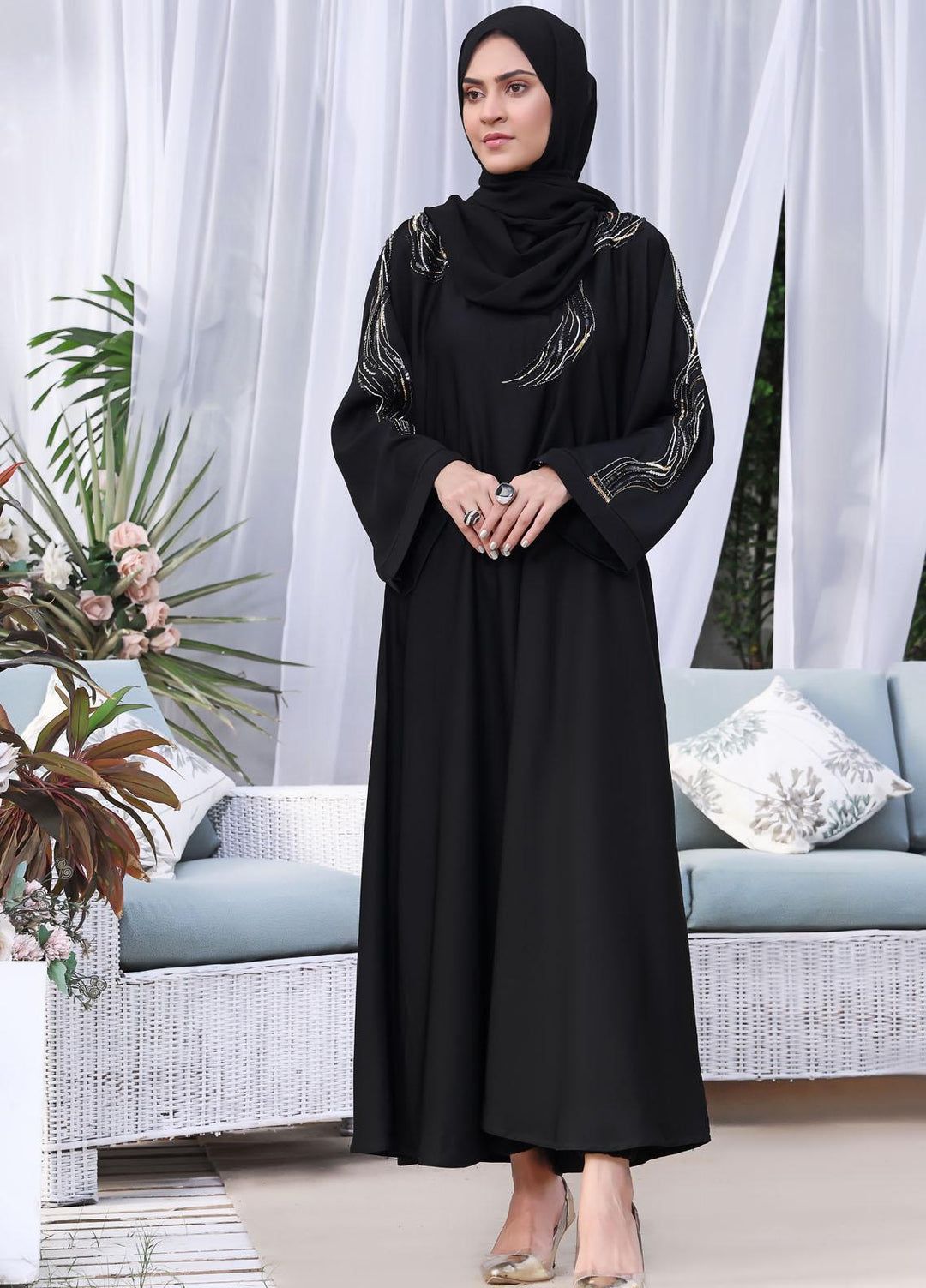 The Great Master (TGM)  Korean Nida Front Closed Abaya Sophia