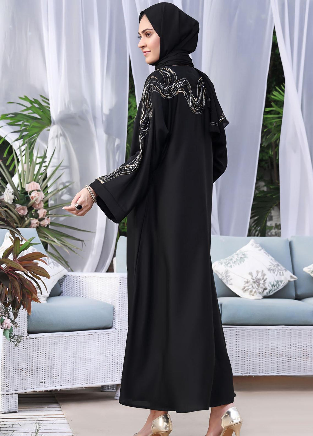 The Great Master (TGM)  Korean Nida Front Closed Abaya Sophia