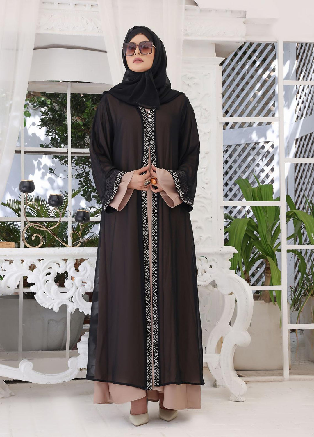 The Great Master (TGM)  Korean Nida Front Open Abaya Yumna