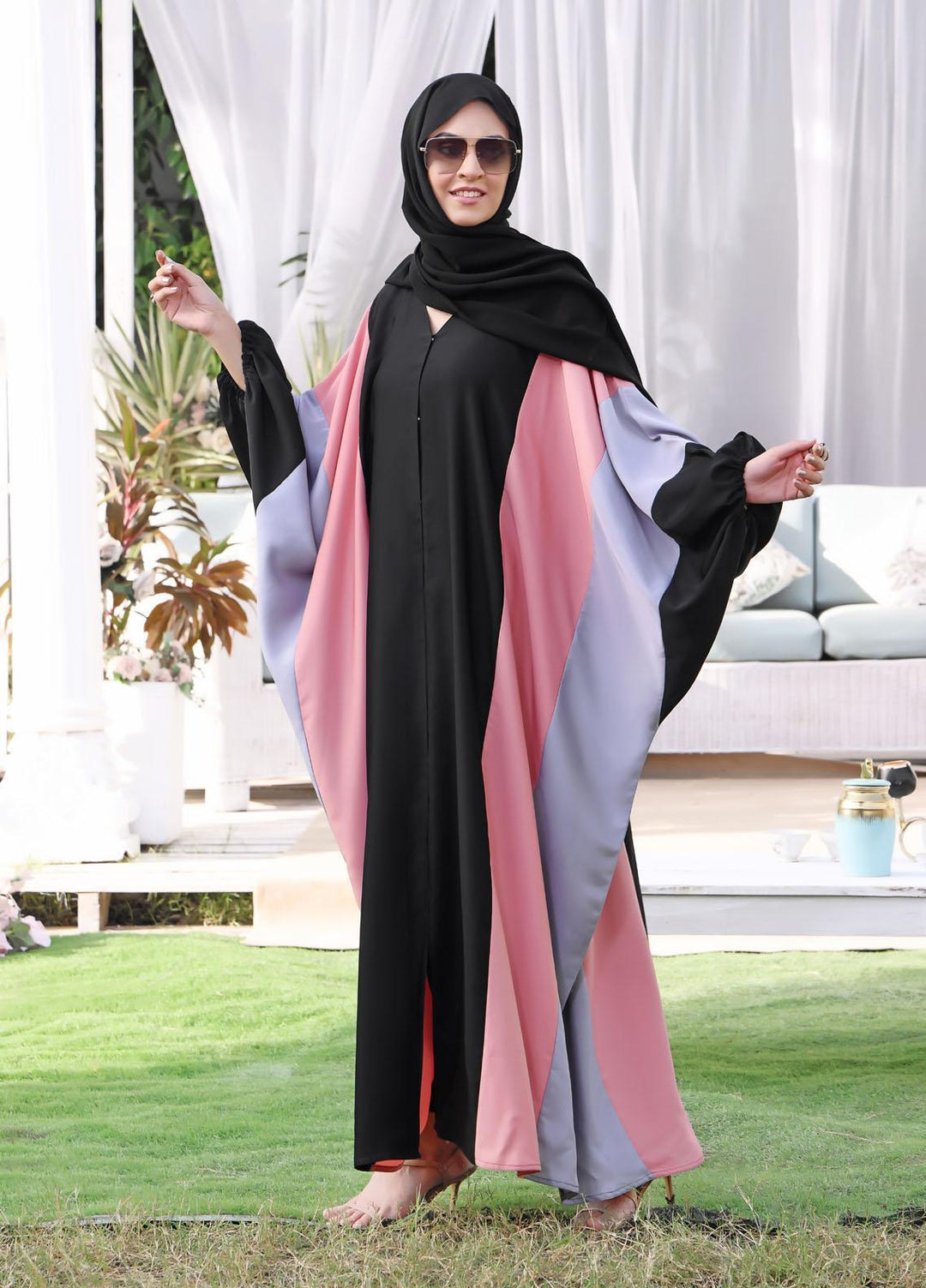 The Great Master (TGM)  Korean Nida Front Open Abaya Rumaisa