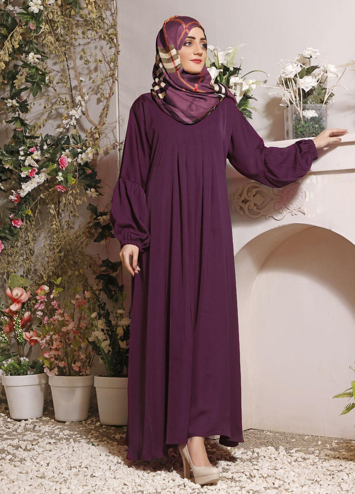 The Great Master (TGM)  Korean Nida Front Closed Abaya TGM22MM Shahtaj