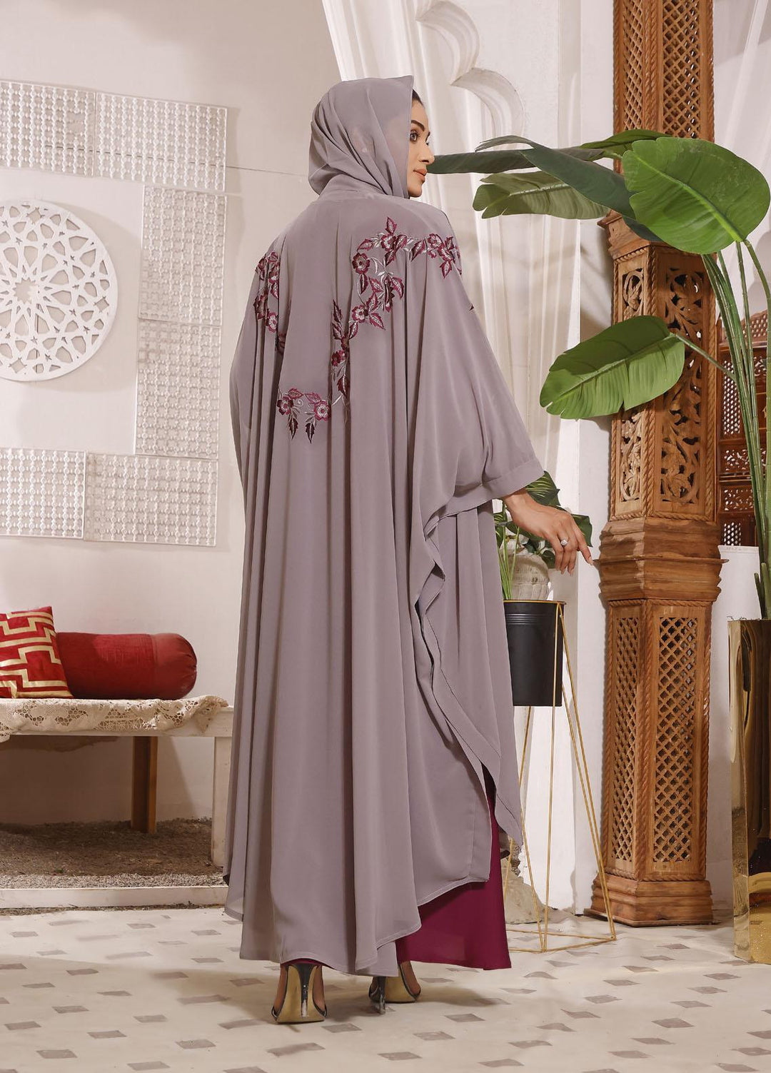 The Great Master (TGM)  Korean Nida Front Open Abaya TGM22MM Shanyera