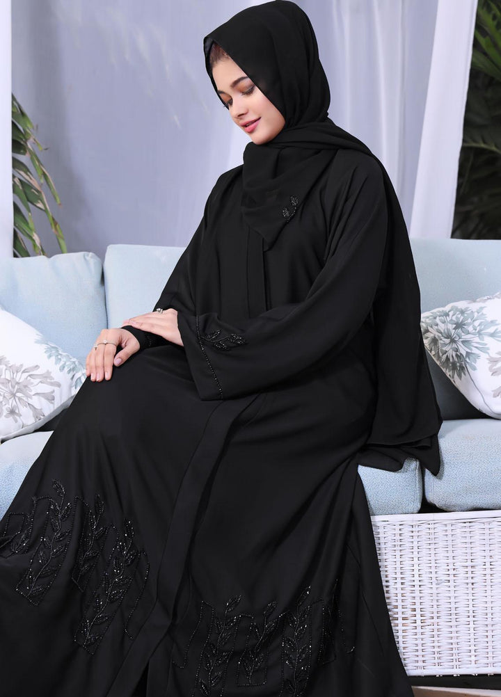 The Great Master (TGM)  Korean Nida Front Open Abaya TGM22MM Mehnaz