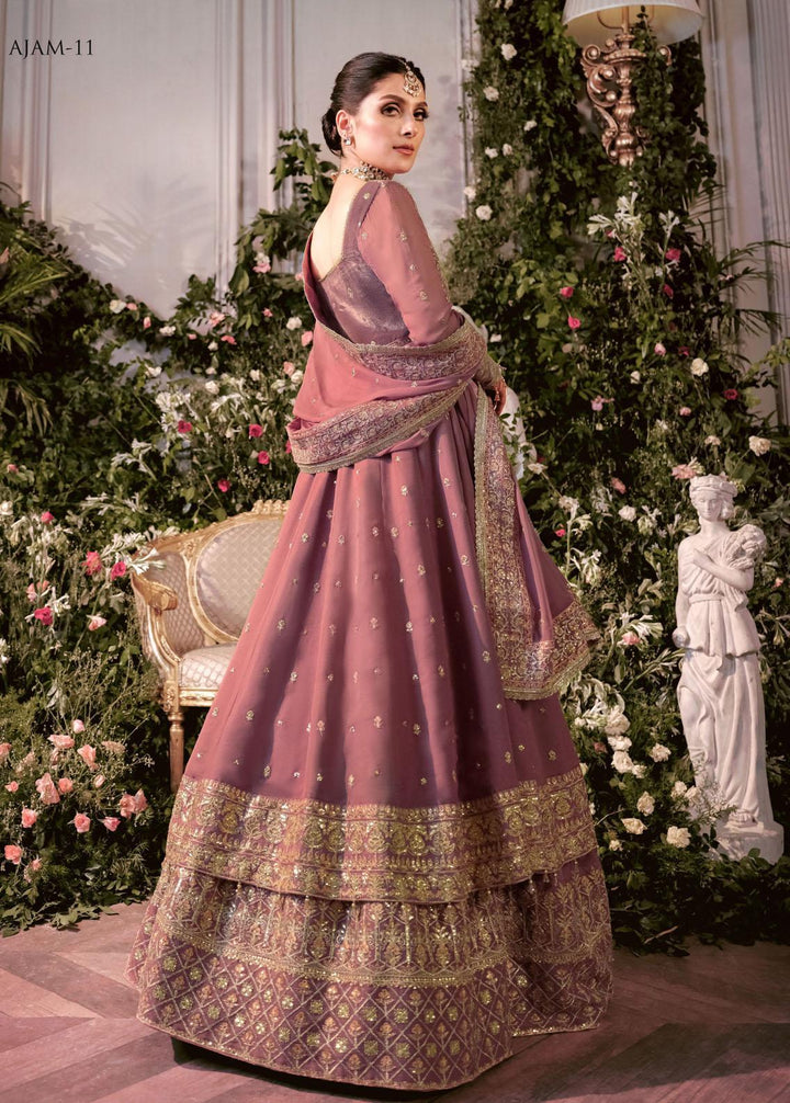 The Ayeza Edit by Asim Jofa Embroidered Velvet Suits Unstitched 3 Piece AJ22AM AJAM-11 - Winter Collection