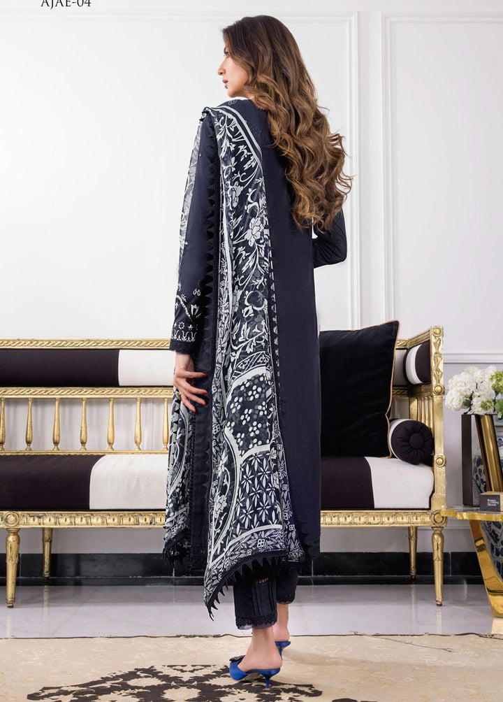 The Aymen Edit by Asim Jofa Embroidered Cambric Suits Unstitched 3 Piece AJ22AE AJAE-04 - Winter Collection