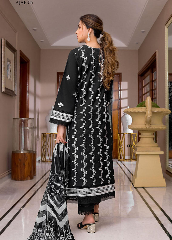 The Aymen Edit by Asim Jofa Embroidered Cambric Suits Unstitched 3 Piece AJ22AE AJAE-06 - Winter Collection
