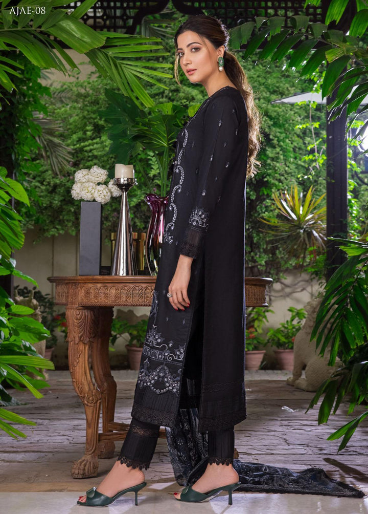 The Aymen Edit by Asim Jofa Embroidered Cambric Suits Unstitched 3 Piece AJ22AE AJAE-08 - Winter Collection