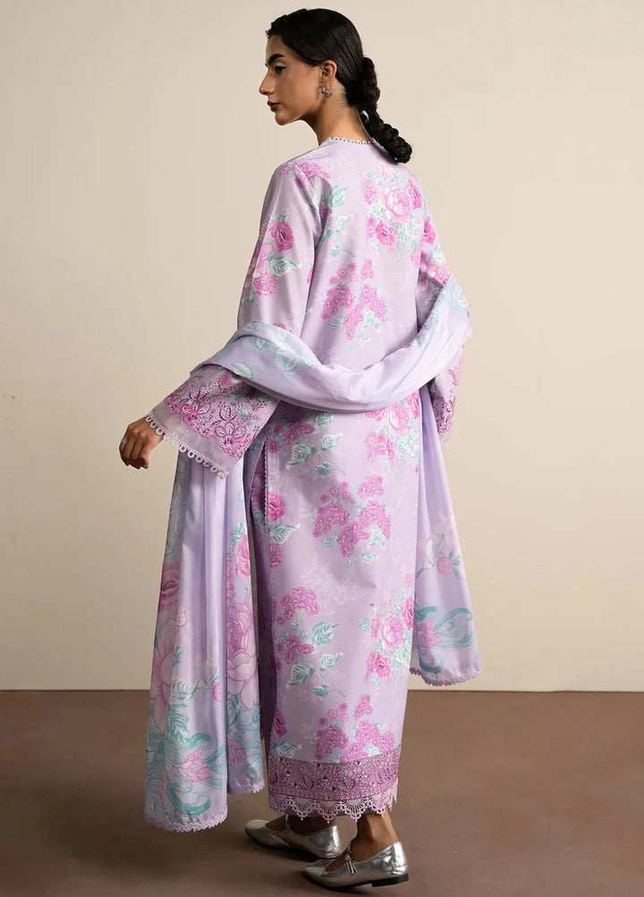 The Bare Minimum by Ayzel Embroidered Lawn Suit Unstitched 3 Piece AAF25BM D-01 Moon Flower - Summer Collection