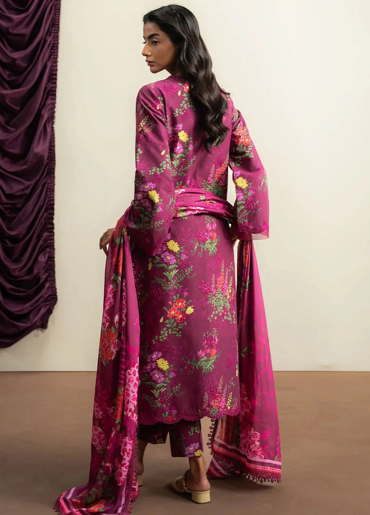 The Bare Minimum by Ayzel Embroidered Lawn Suit Unstitched 3 Piece AAF25BM D-03 Dew Petal - Summer Collection