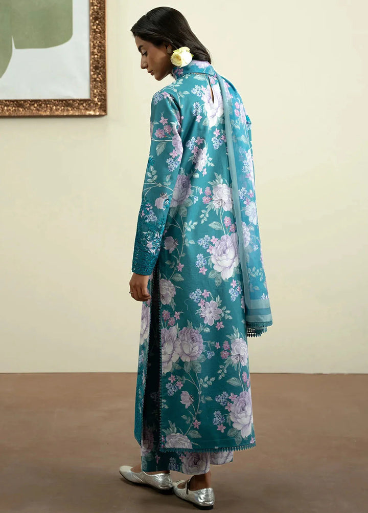 The Bare Minimum by Ayzel Embroidered Lawn Suit Unstitched 3 Piece AAF25BM D-06 Rosella - Summer Collection