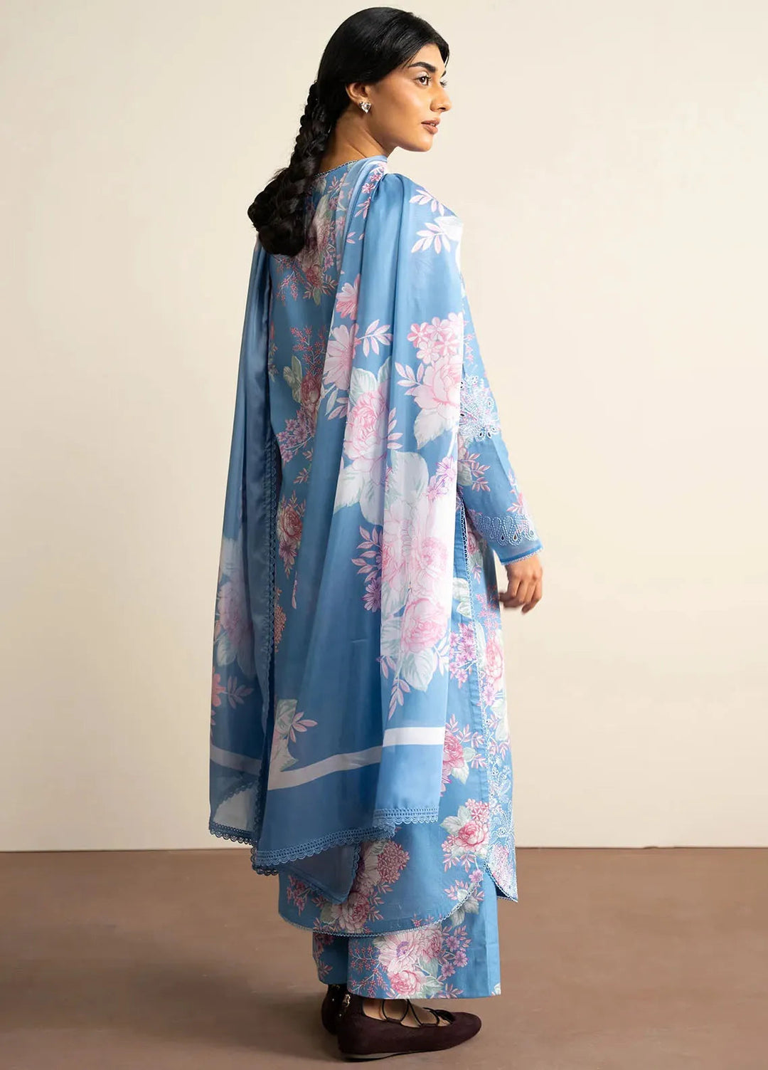 The Bare Minimum by Ayzel Embroidered Lawn Suit Unstitched 3 Piece AAF25BM D-09 Mistelle - Summer Collection