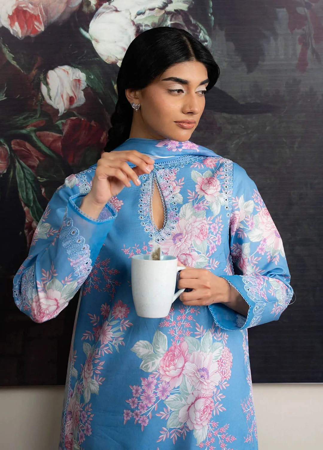 The Bare Minimum by Ayzel Embroidered Lawn Suit Unstitched 3 Piece AAF25BM D-09 Mistelle - Summer Collection