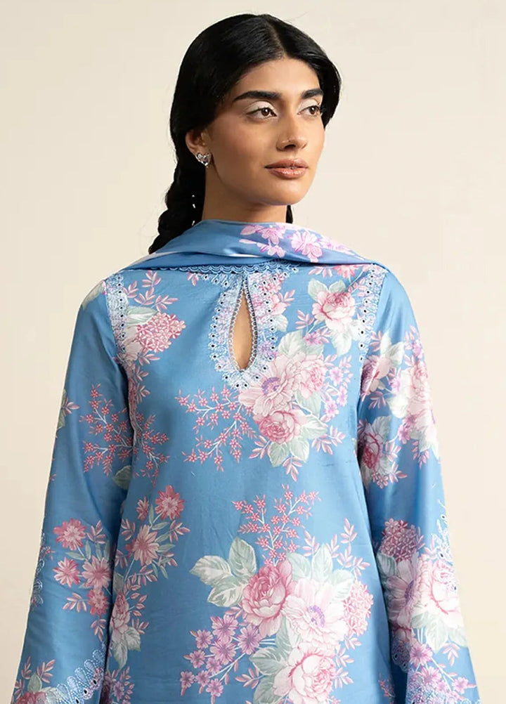 The Bare Minimum by Ayzel Embroidered Lawn Suit Unstitched 3 Piece AAF25BM D-09 Mistelle - Summer Collection