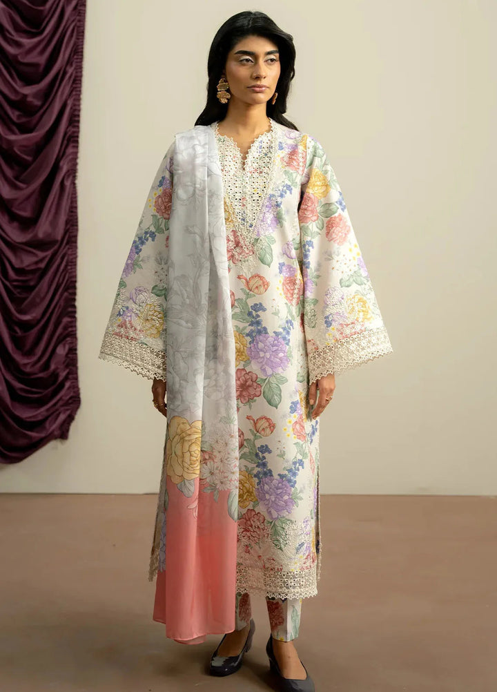 The Bare Minimum by Ayzel Embroidered Lawn Suit Unstitched 3 Piece AAF25BM D-10 Velouria - Summer Collection