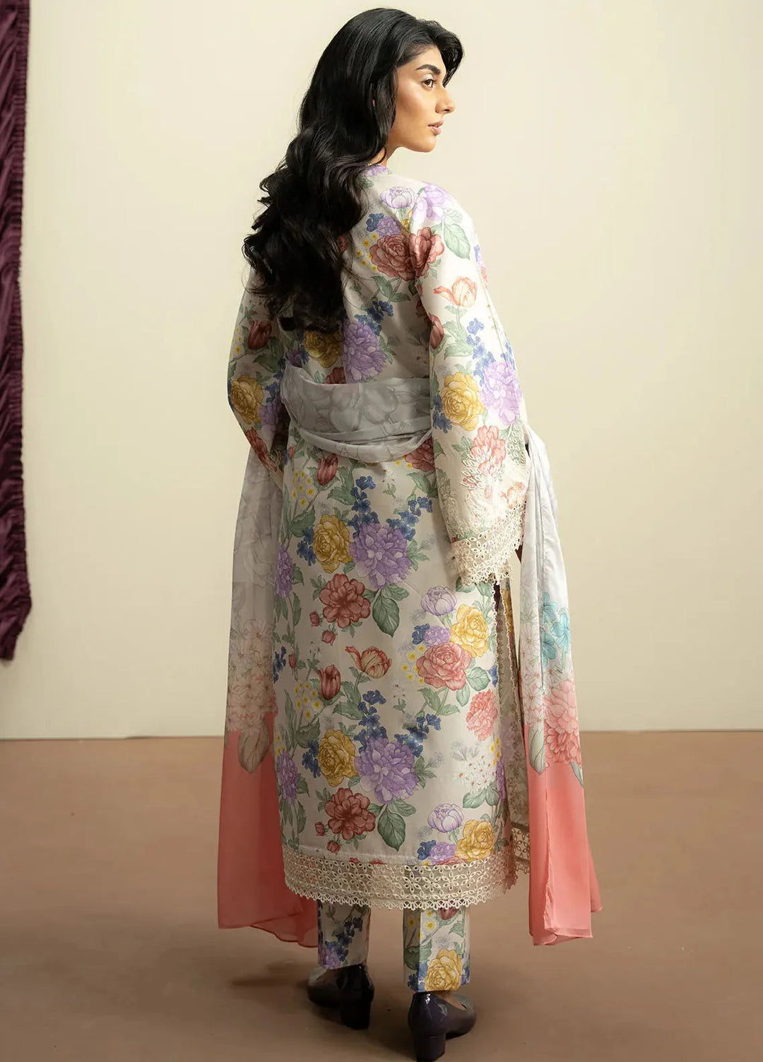 The Bare Minimum by Ayzel Embroidered Lawn Suit Unstitched 3 Piece AAF25BM D-10 Velouria - Summer Collection
