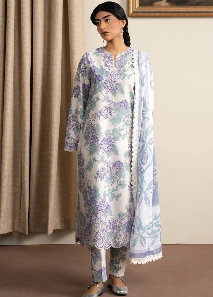 The Bare Minimum by Ayzel Embroidered Lawn Suit Unstitched 3 Piece AAF25BM D-11 Bloomsway - Summer Collection