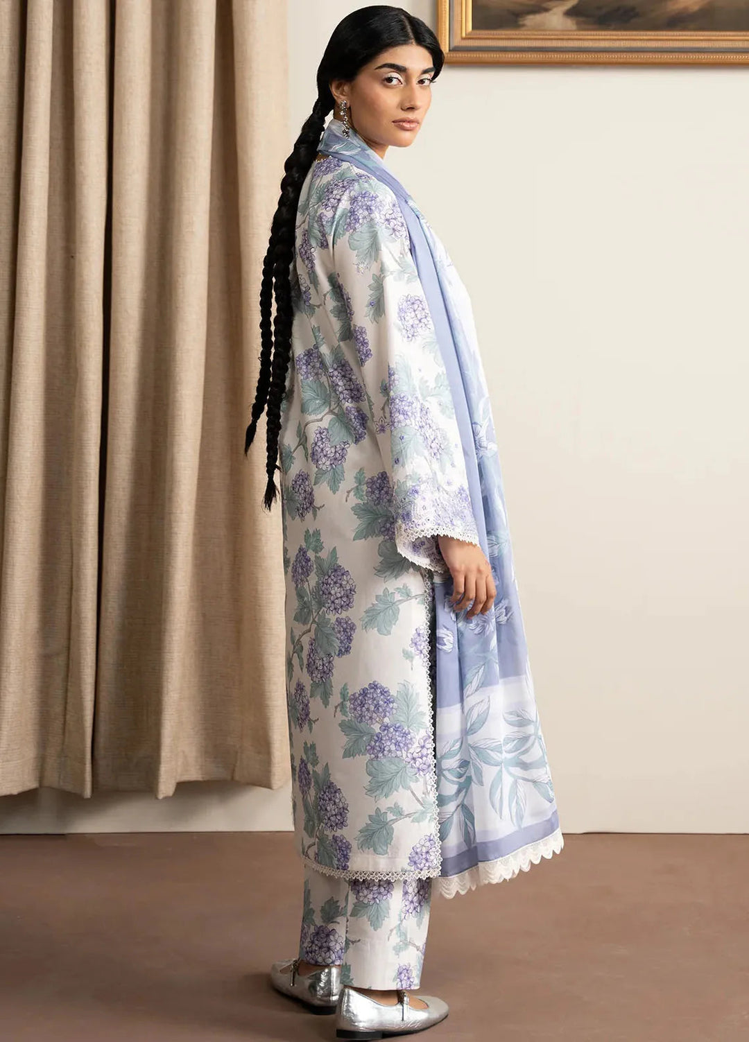 The Bare Minimum by Ayzel Embroidered Lawn Suit Unstitched 3 Piece AAF25BM D-11 Bloomsway - Summer Collection