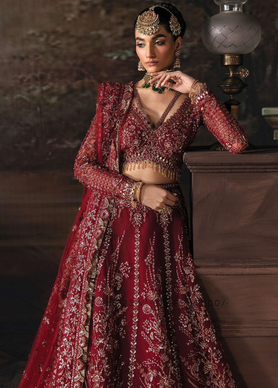 Afrozeh Embroidered  Suits Unstitched 3 Piece AF23TB AFB-V1-01 Emmaline - Wedding Collection