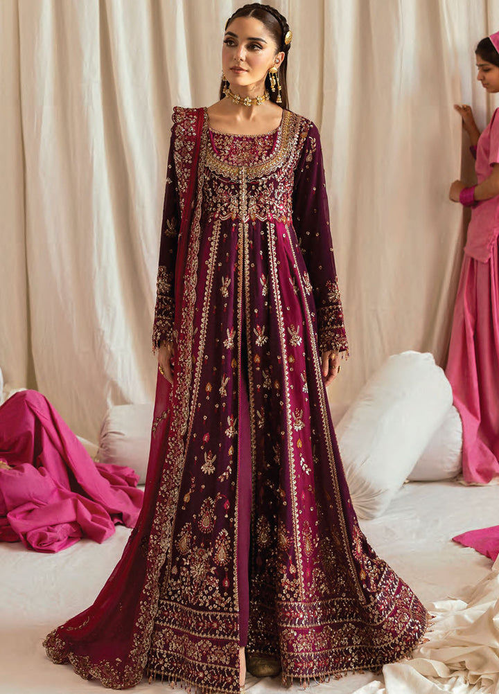 The Empress by Emaan Adeel Embroidered Chiffon Suits Unstitched 3 Piece EA25TE D-01 Avoria - Formals Collection